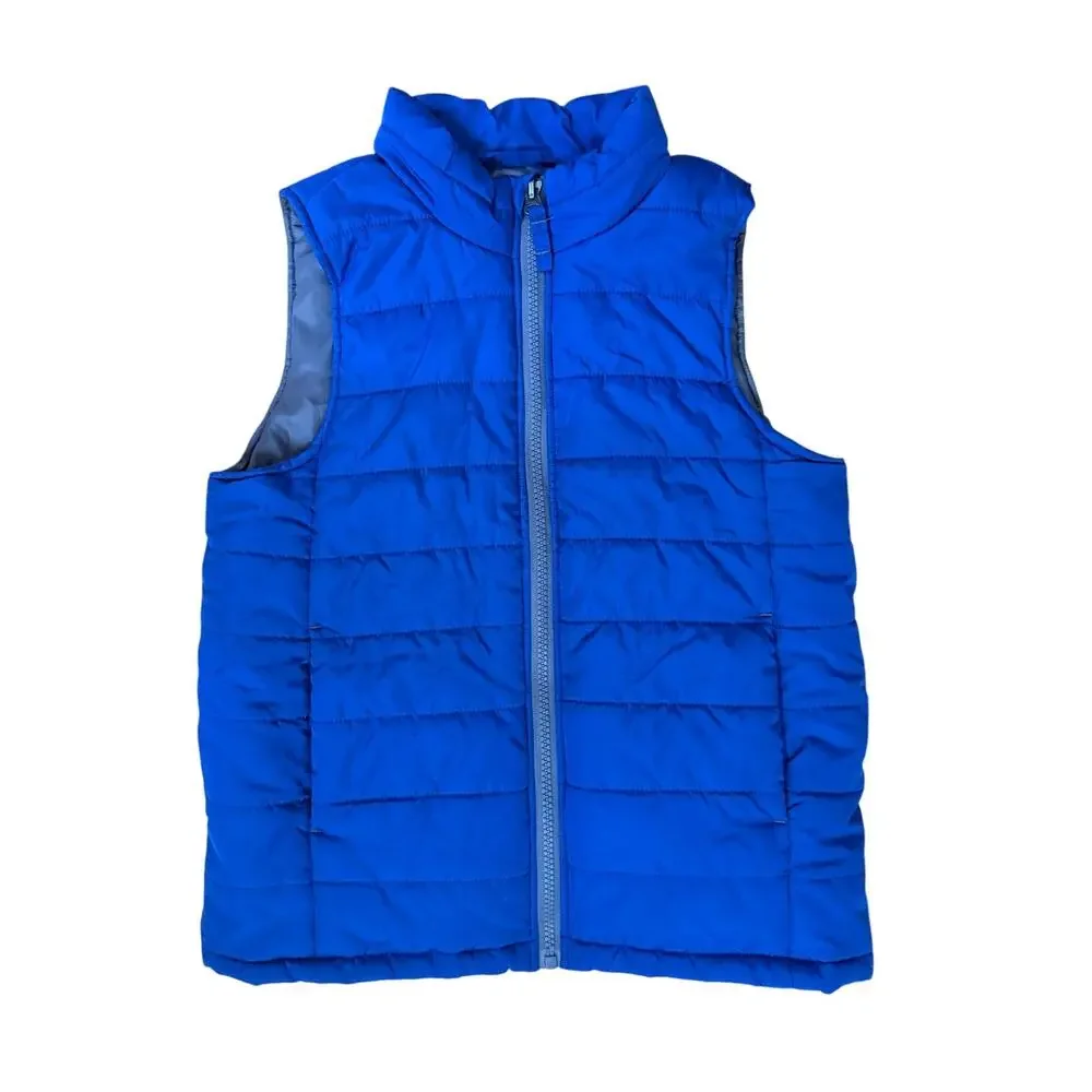 Lands' End Kids Blue Puffer Vest Size Large/ 7